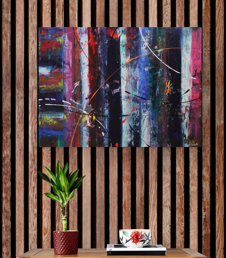 Original Abstract Expressionism Abstract Painting by Vinet Larente