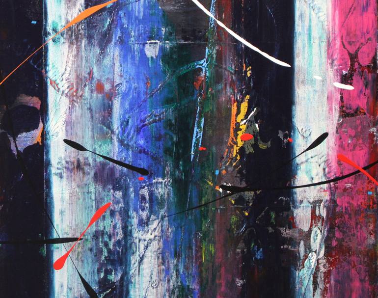 Original Abstract Expressionism Abstract Painting by Vinet Larente