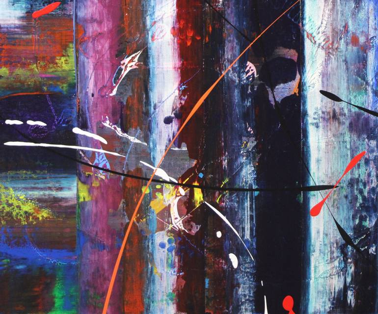Original Abstract Expressionism Abstract Painting by Vinet Larente