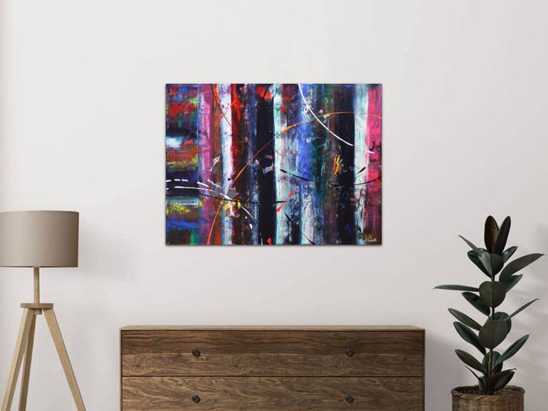 Original Abstract Expressionism Abstract Painting by Vinet Larente