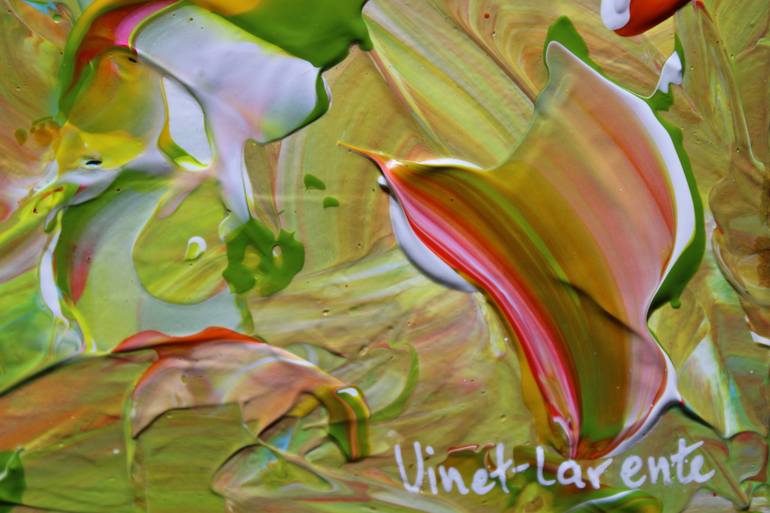 Original Abstract Expressionism Abstract Painting by Vinet Larente
