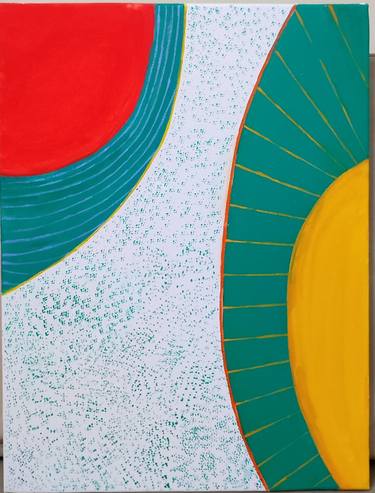 Original Art Deco Abstract Paintings by Saritha B