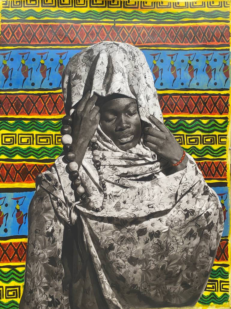 Original Black & White Body Painting by Ayodele Odetola