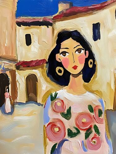Original Abstract Expressionism Women Digital by Elena Avanesova