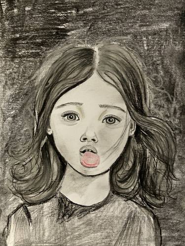 Original Portraiture Children Drawings by Eleftheria Christopoulou