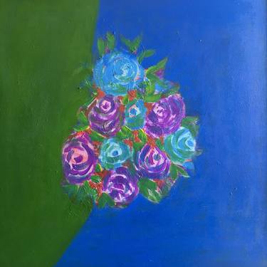 Original Abstract Floral Paintings by Rabiya Gondal