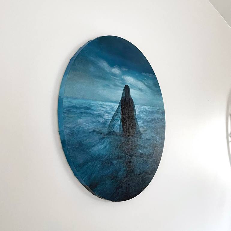 Original Symbolism Seascape Painting by Laura Olenska