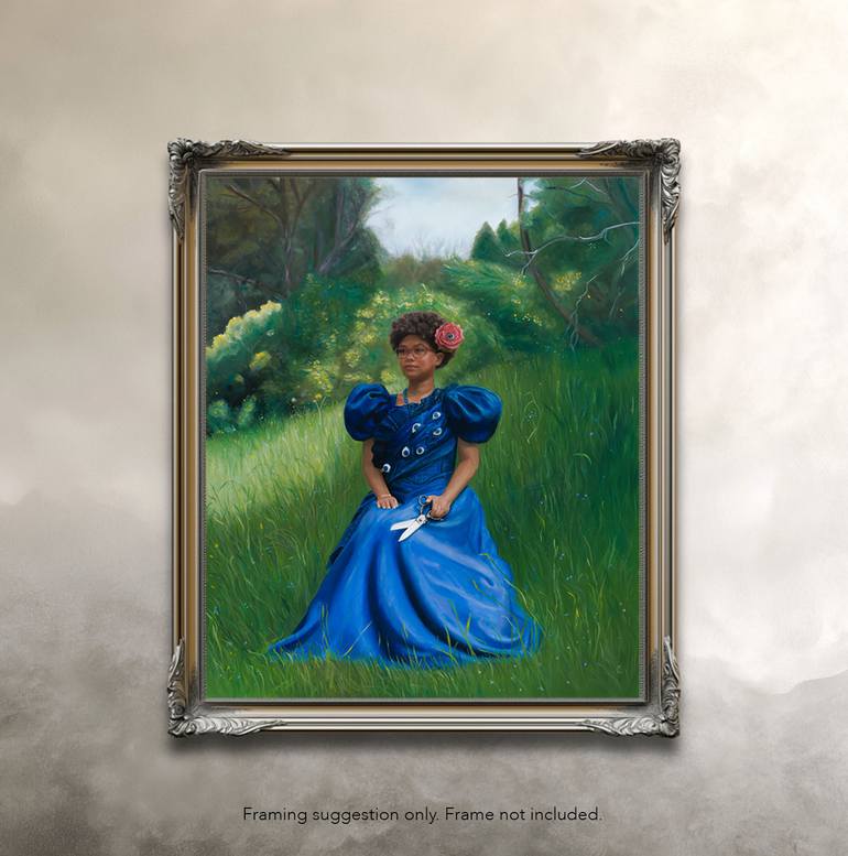 Original Classicism Women Painting by Laura Olenska