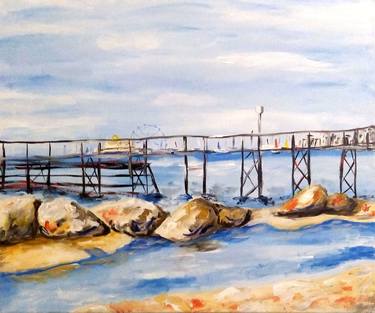 Original Impressionism Beach Paintings by ANTONELLA CANNATA