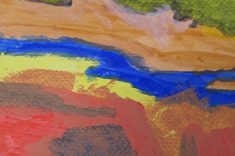 Original Abstract Expressionism Abstract Painting by Girolamo Santulli