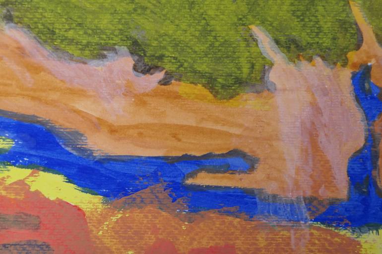 Original Abstract Expressionism Abstract Painting by Girolamo Santulli