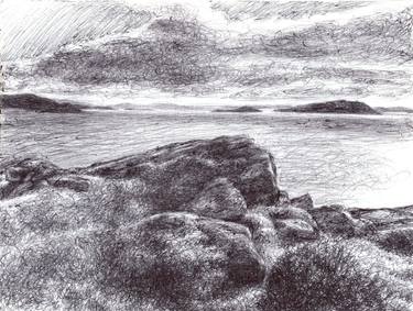 Original Expressionism Landscape Drawings by Colleen Blackard