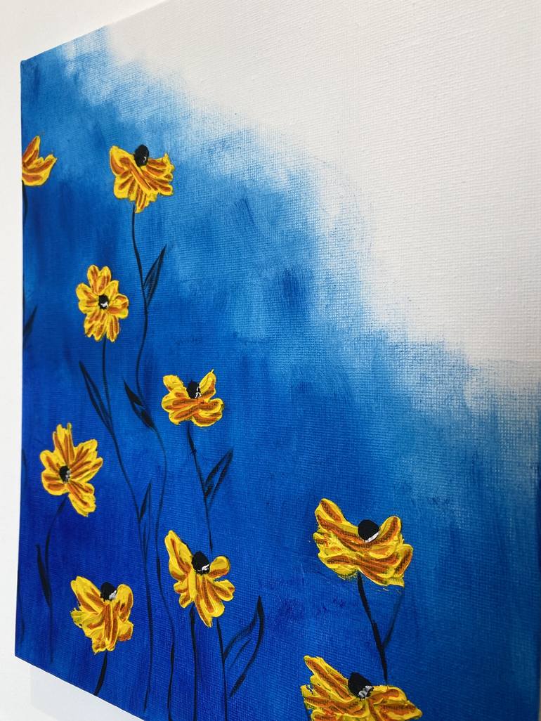 Original Contemporary Floral Painting by Tati Campelo