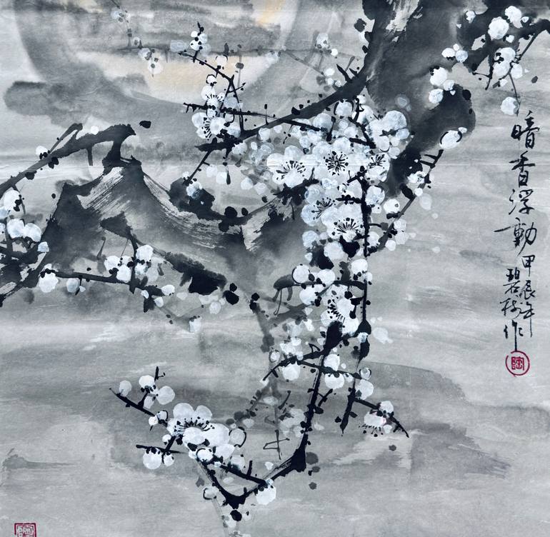 Original Abstract Nature Painting by Tao Bishu
