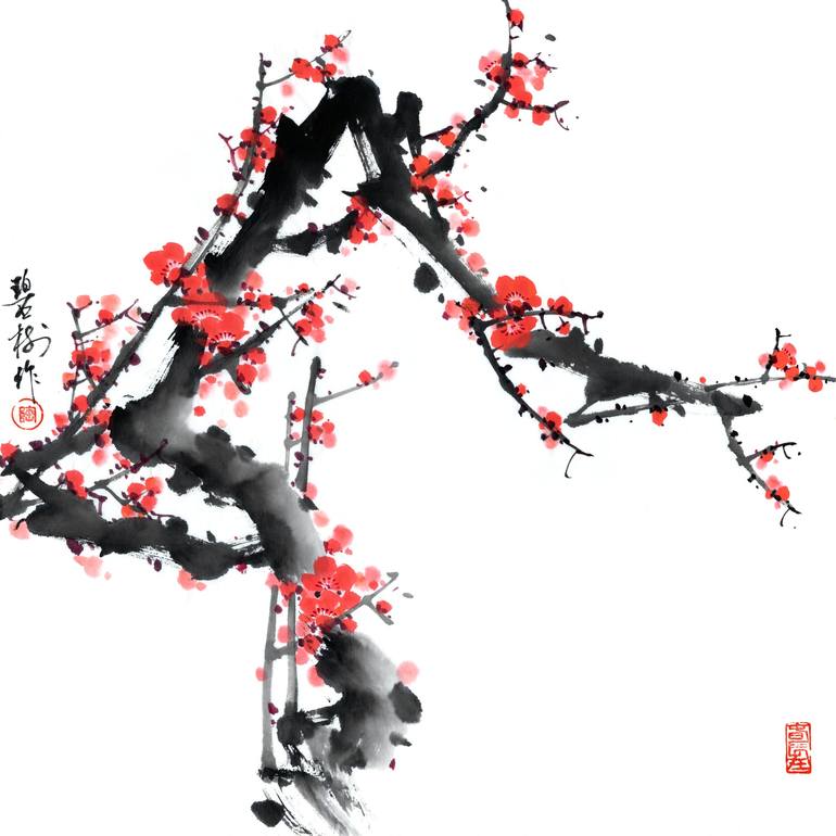 Untitled Plum Blossom Work - Print