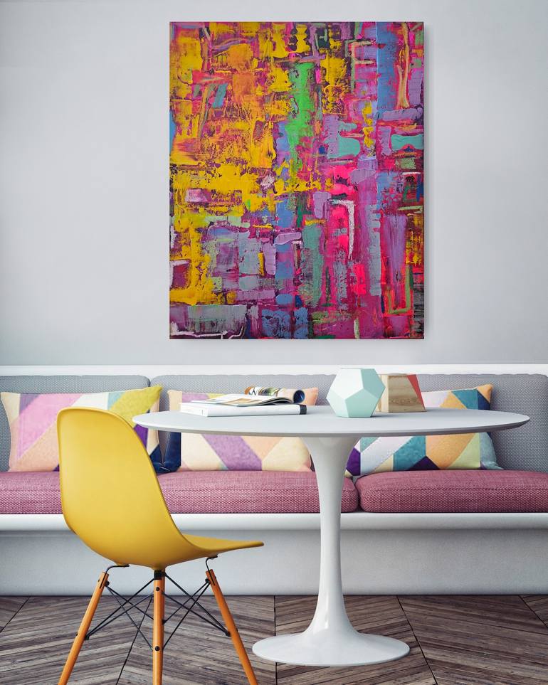 Original Abstract Expressionism Abstract Painting by Lisa Smith