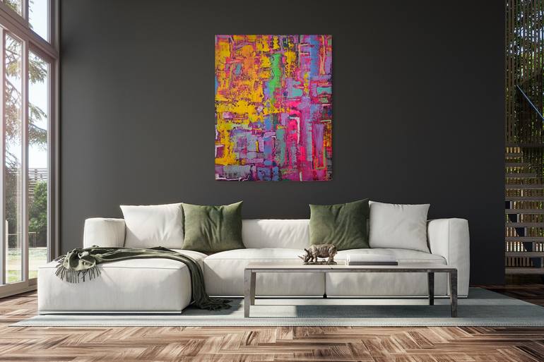 Original Abstract Expressionism Abstract Painting by Lisa Smith