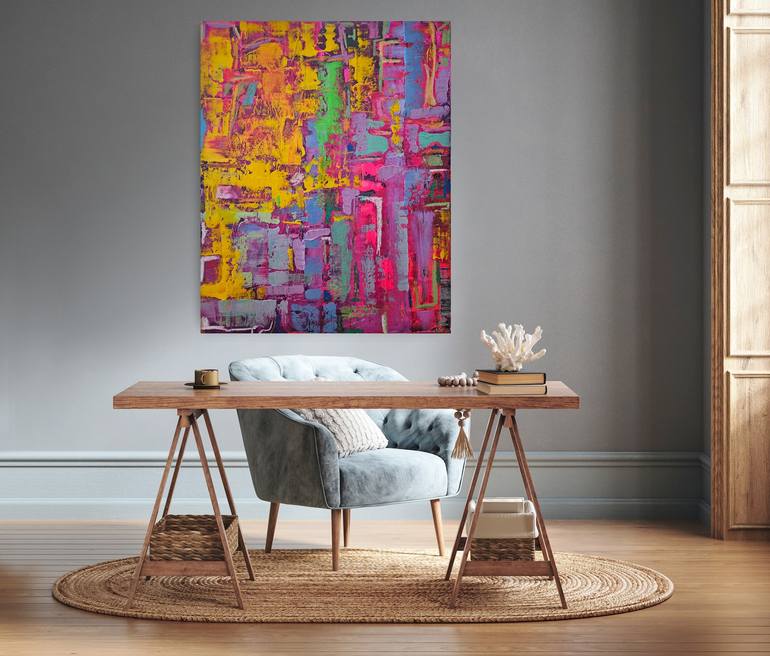 Original Abstract Expressionism Abstract Painting by Lisa Smith
