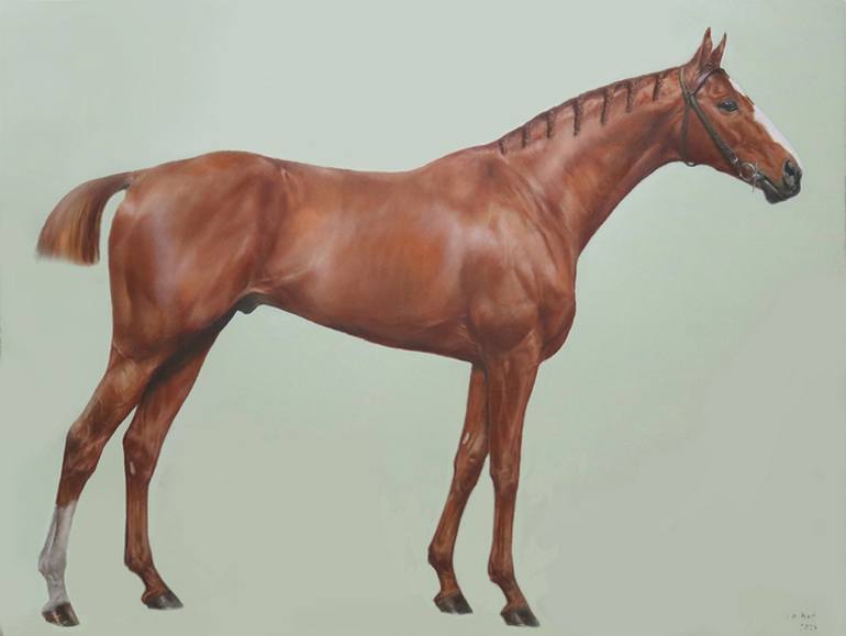 Print of Photorealism Horse Paintings by Christa Walhof