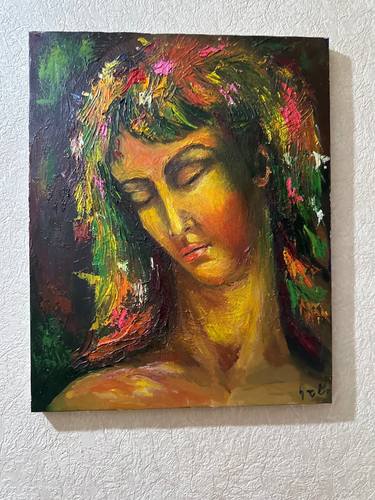 Original Color Field Painting Women Paintings by Kakha Vardiashvili