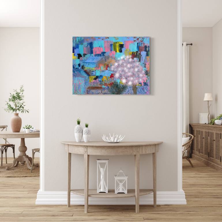 Original Abstract Expressionism Abstract Painting by Hanna Hordynska