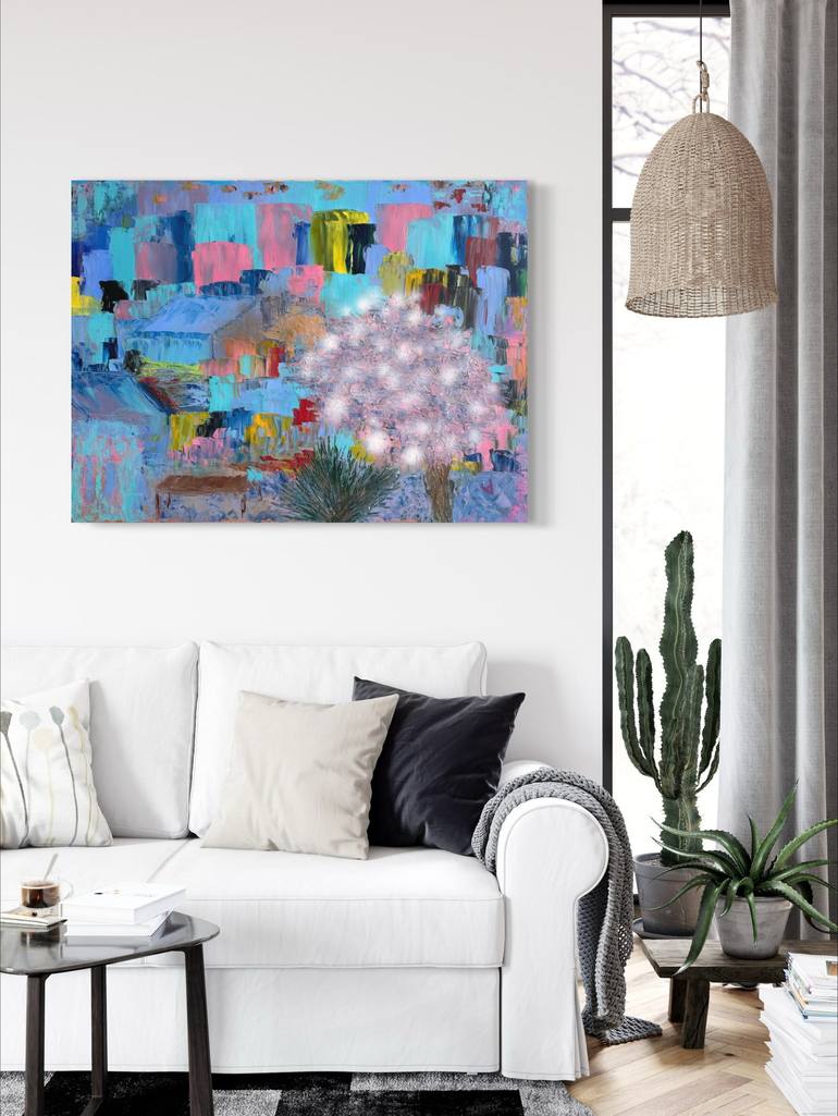 Original Abstract Expressionism Abstract Painting by Hanna Hordynska