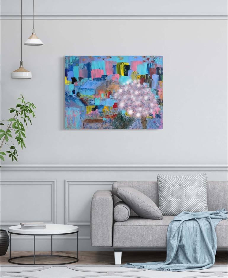 Original Abstract Expressionism Abstract Painting by Hanna Hordynska