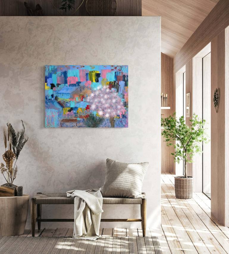 Original Abstract Expressionism Abstract Painting by Hanna Hordynska