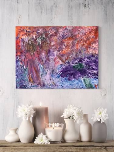Original Abstract Expressionism Abstract Paintings by Hanna Hordynska