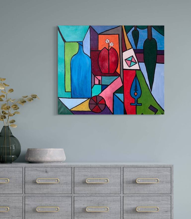 Original Color Field Painting Abstract Painting by Hanna Hordynska