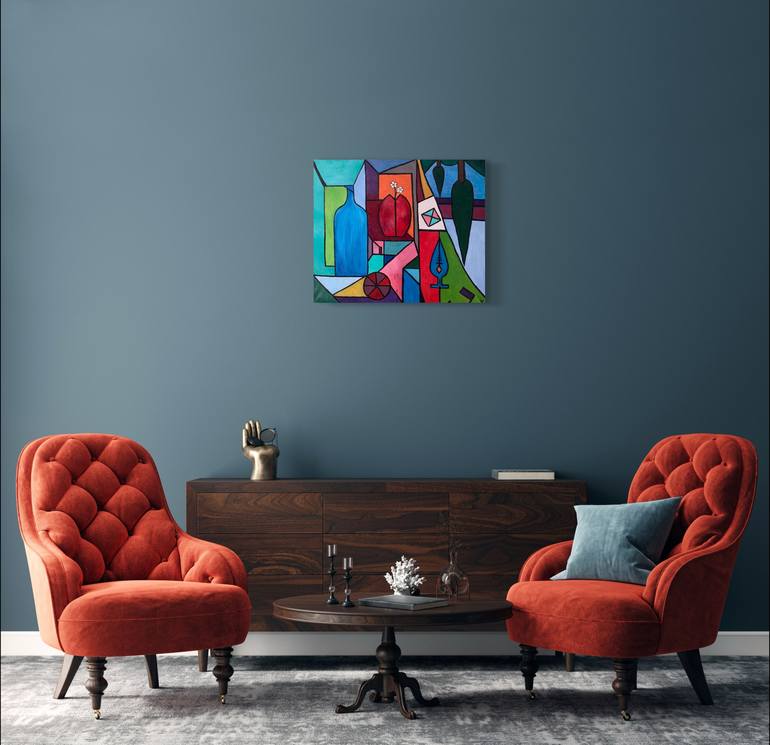 Original Color Field Painting Abstract Painting by Hanna Hordynska