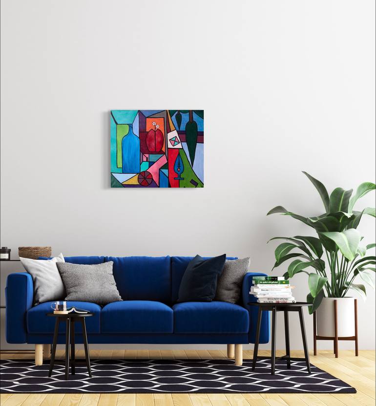 Original Color Field Painting Abstract Painting by Hanna Hordynska