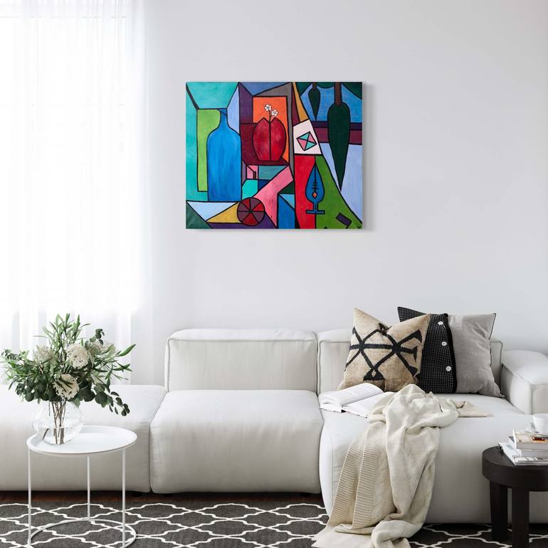 Original Color Field Painting Abstract Painting by Hanna Hordynska