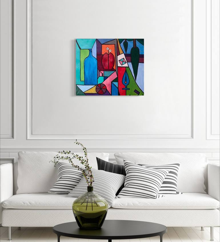 Original Color Field Painting Abstract Painting by Hanna Hordynska