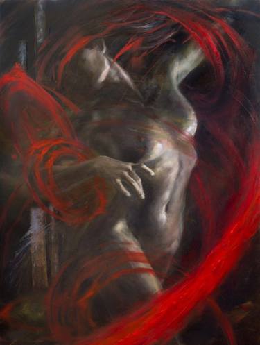 Original Abstract Erotic Paintings by mangul vladislav