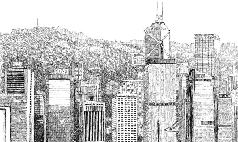 Original Illustration Cities Drawing by Andreas von Buddenbrock