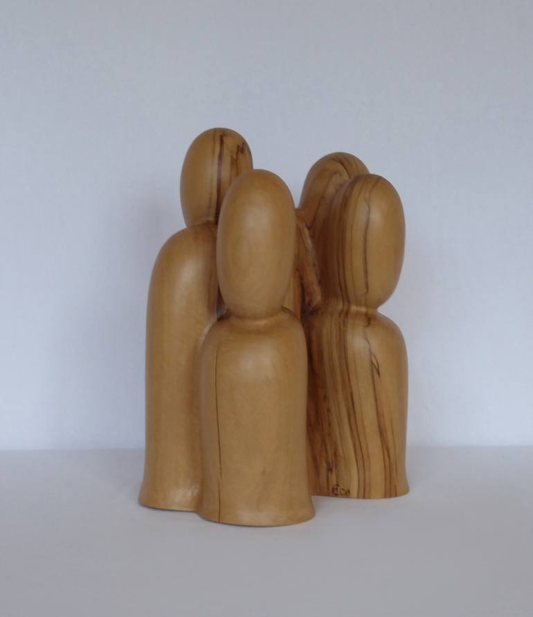 Original Abstract People Sculpture by Ester Christen