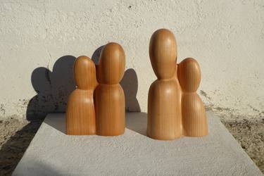 Original Abstract People Sculpture by Ester Christen