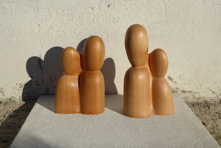 Original Abstract People Sculpture by Ester Christen