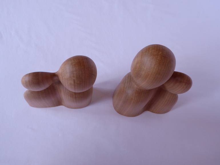 Original Abstract People Sculpture by Ester Christen
