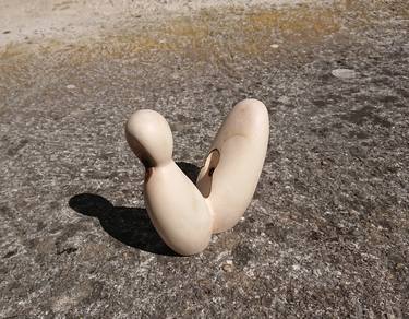 Original Black & White Men Sculpture by Ester Christen