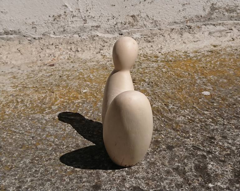 Original Black & White Men Sculpture by Ester Christen
