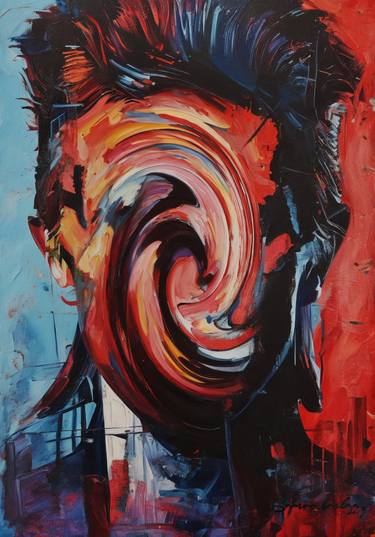 Original Abstract Expressionism Pop Culture/Celebrity Paintings by Samor Baclan