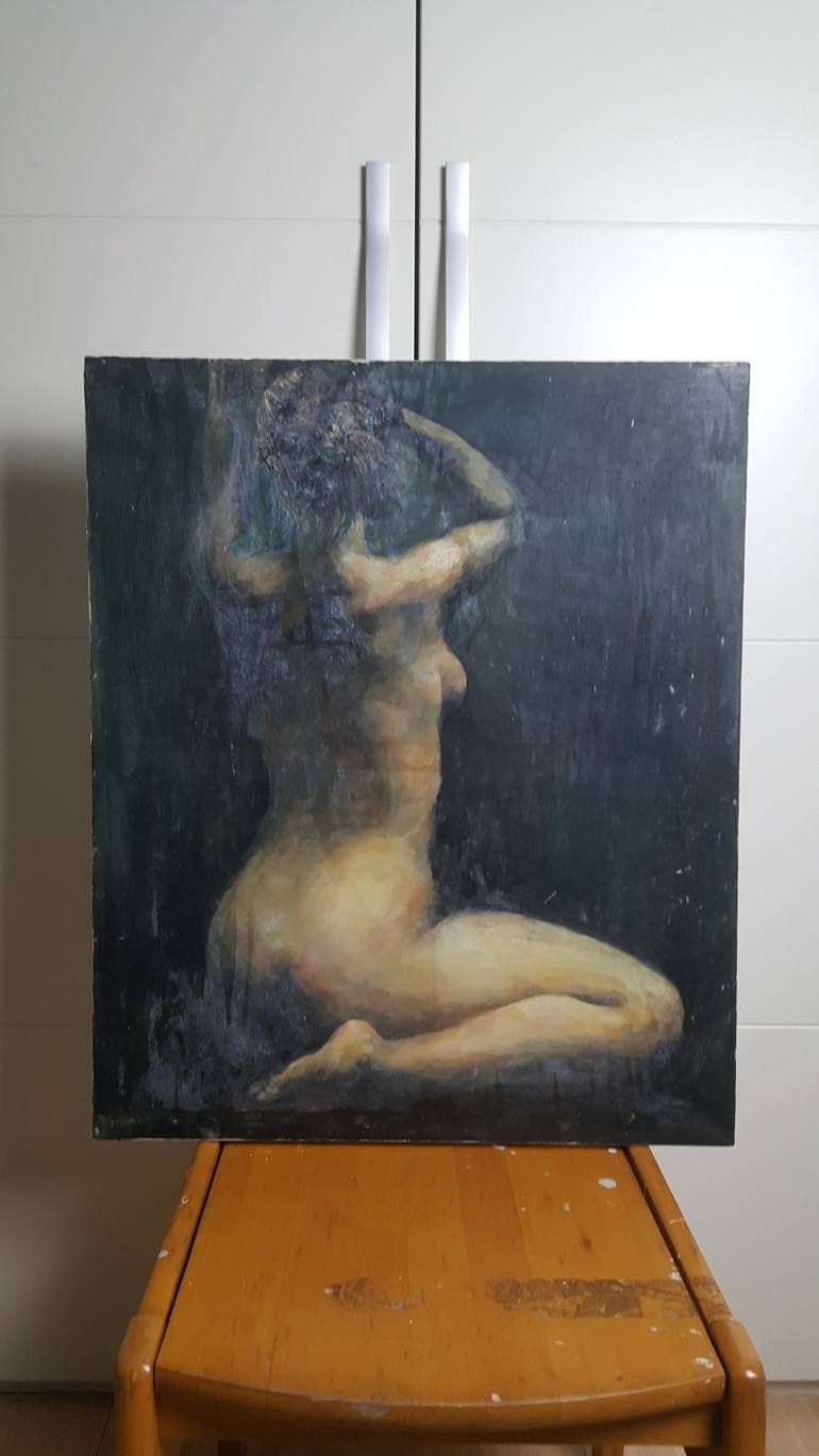 Original Contemporary Nude Painting by Jun Hee Lee