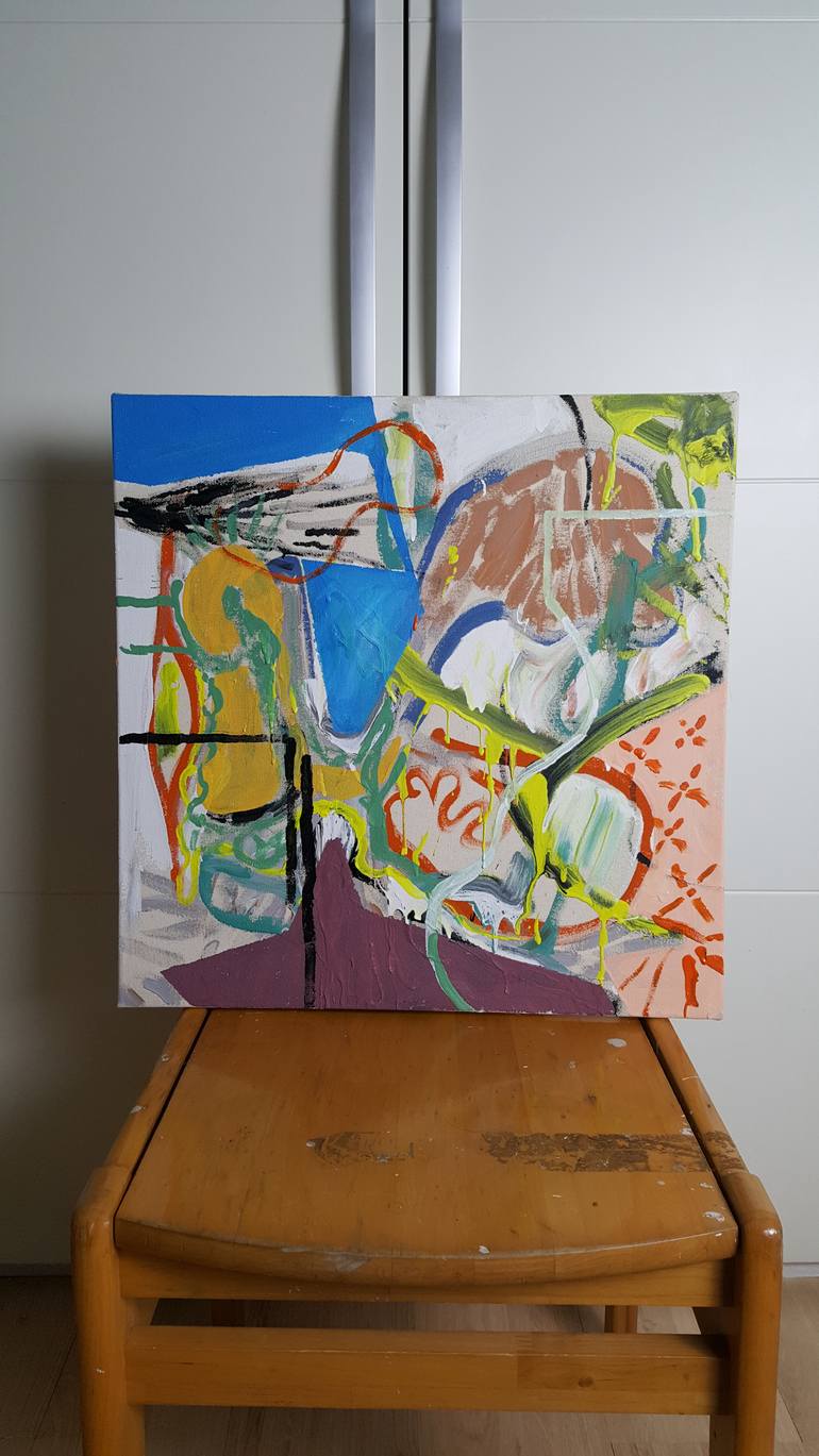 Original Abstract Expressionism Abstract Painting by Jun Hee Lee