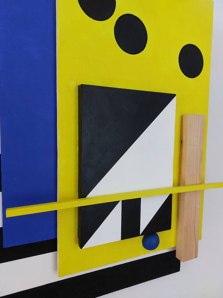 Original Modernism Abstract Collage by Lina Benjumea