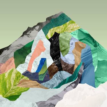 Original Abstract Landscape Digital by Carrie Retallack