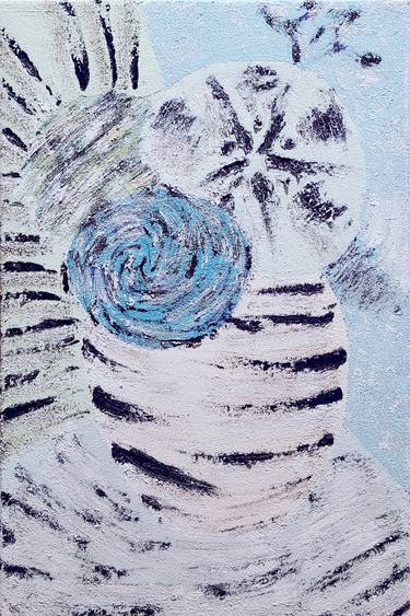 Original Abstract Floral Painting by Noel Park