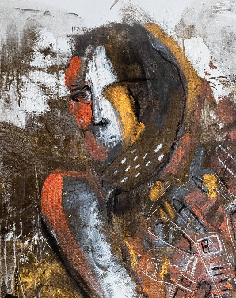 Original Expressionism Body Painting by Ruben Orgye