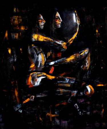 Original Expressionism People Paintings by Paul Orgy